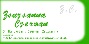 zsuzsanna czerman business card